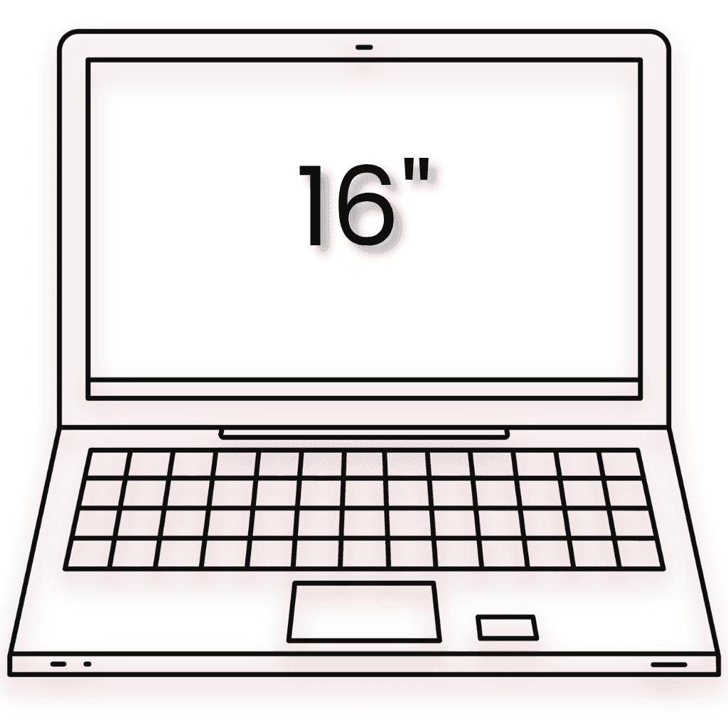 Fits a 16 inch Laptop laptop